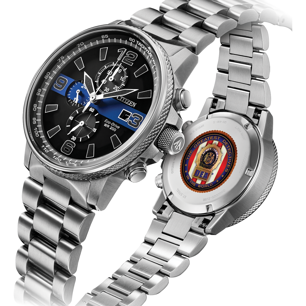 Citizen Men's DEA The Detectives’ Endowment Association Chronograph 200M WR Eco Drive CA0291-DEA