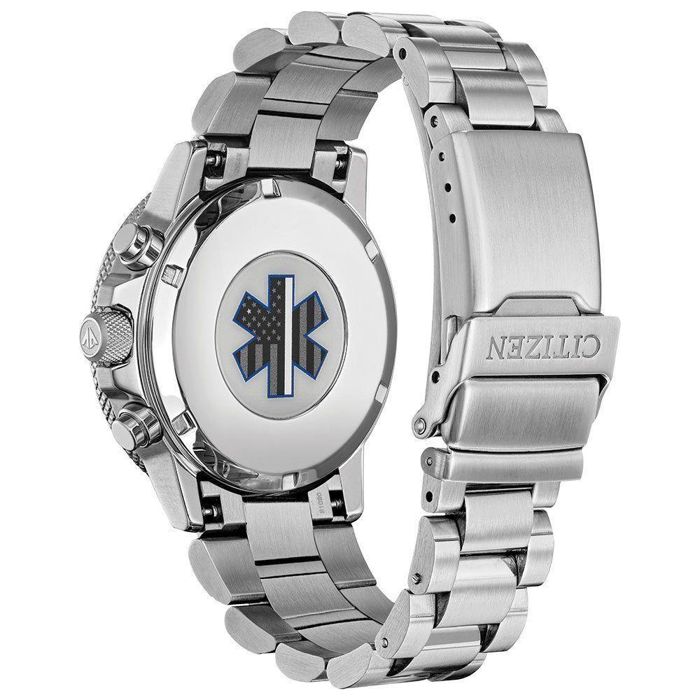 Citizen Men's Thin White Line™ Watch Chronograph 200M WR Eco Drive CA0296-55E