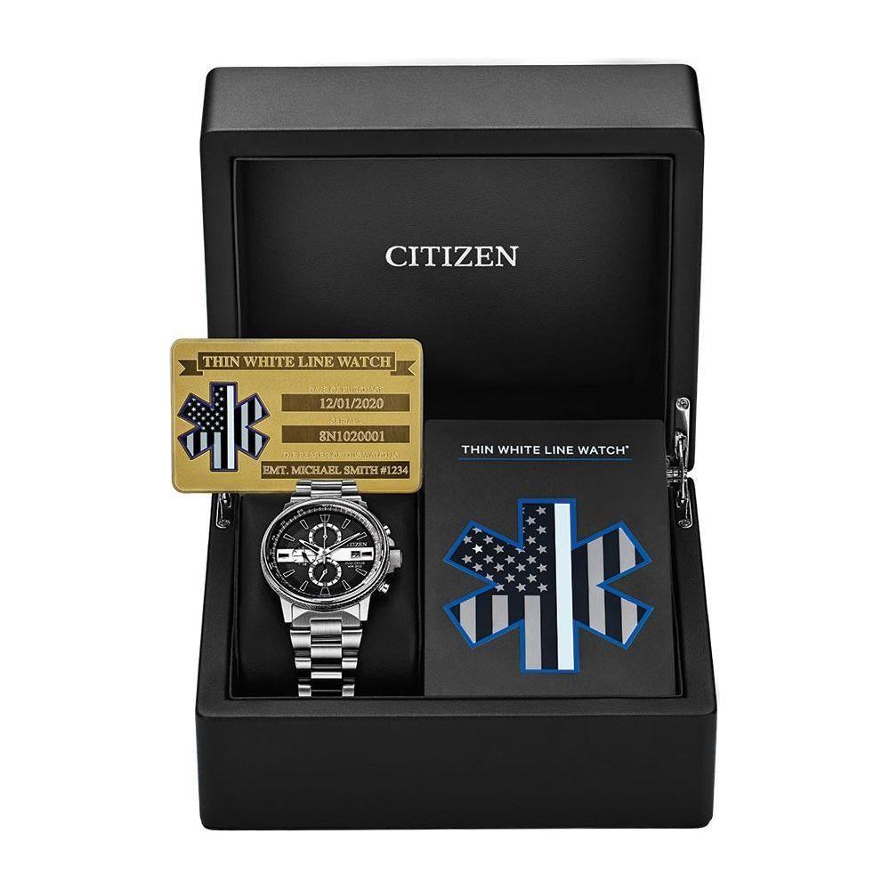 Citizen Men's Thin White Line™ Watch Chronograph 200M WR Eco Drive CA0296-55E
