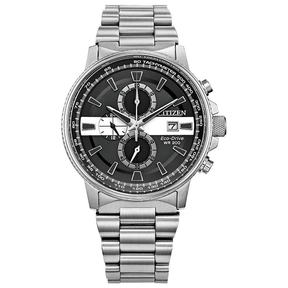 Citizen Men's Thin White Line™ Watch Chronograph 200M WR Eco Drive CA0296-55E