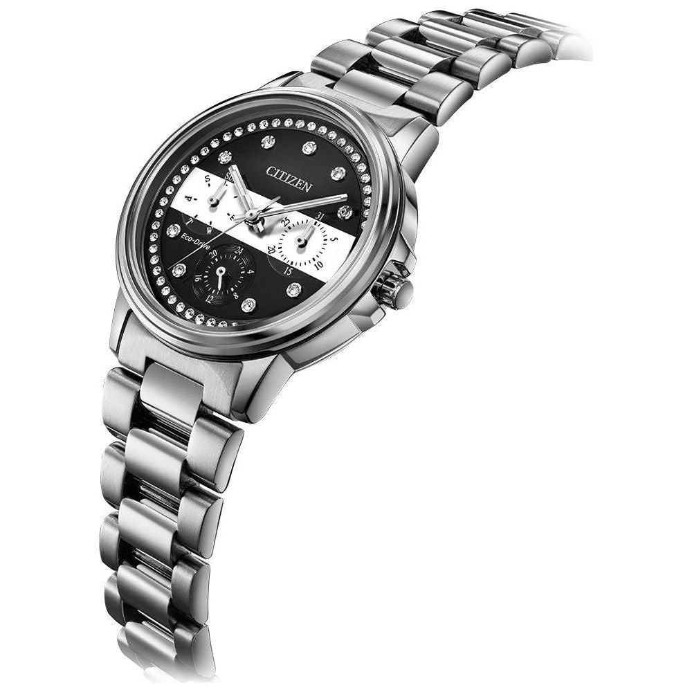 Citizen Ladies Thin White Line™ Multifunction Dial Crystal Women's Watch FD2048-55E