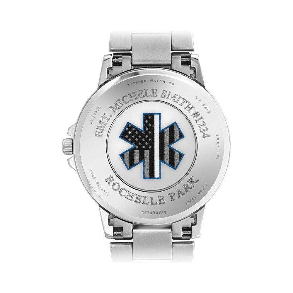 Citizen Ladies Thin White Line™ Multifunction Dial Crystal Women's Watch FD2048-55E