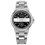 Citizen Ladies Thin White Line™ Multifunction Dial Crystal Women's Watch FD2048-55E