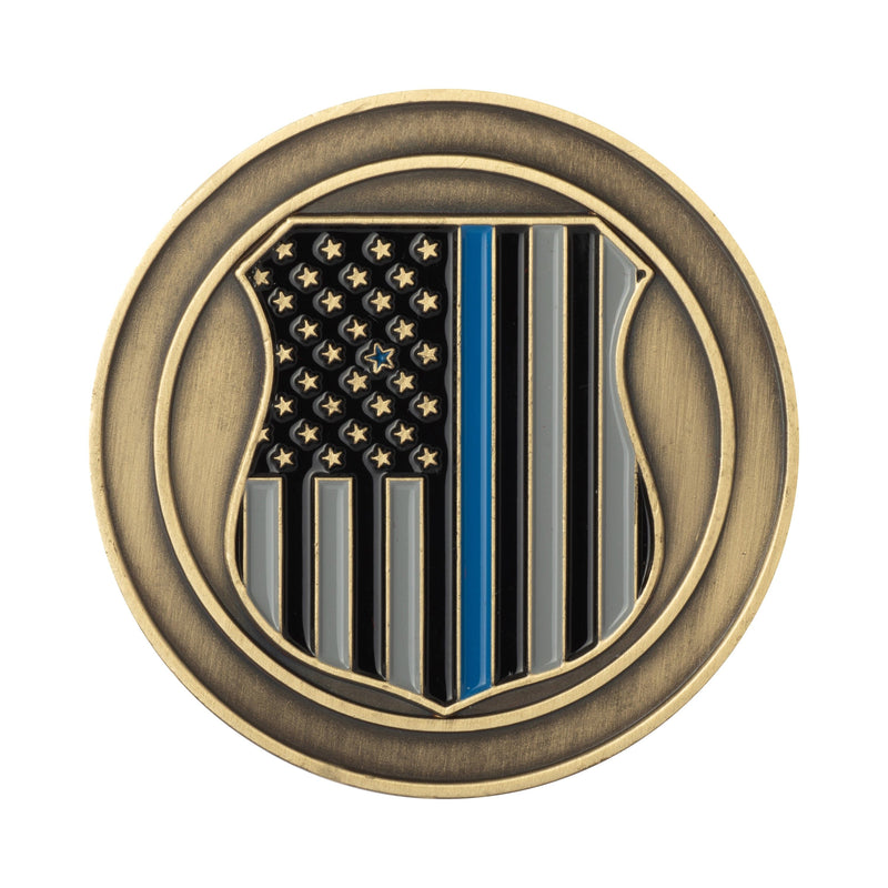 Thin Blue Line Challenge Coin