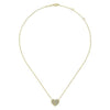 14K Yellow Gold Diamond Heart Pendant Necklace NK5267Y45JJ