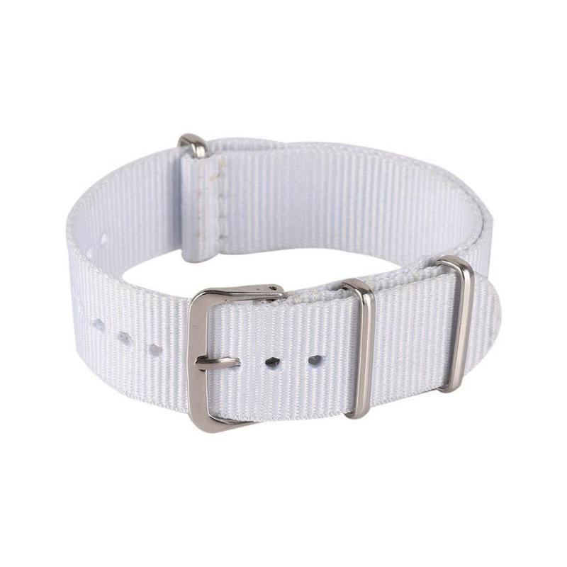 White 20MM Nylon Watch Strap QJ1670W20