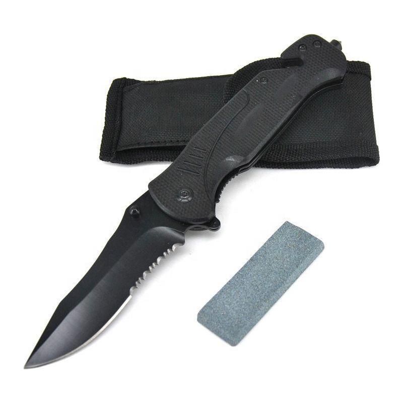 Tactical Stainless Steel Knife, Engraved & Personalized , Seat Belt Cutter, Window Breaker, Saw Blade, Survival Knife TBLKNIFE