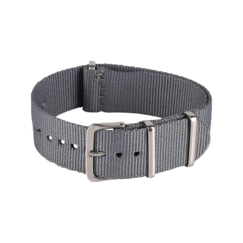 Gray 18MM Nylon Watch Strap QJ1670H18