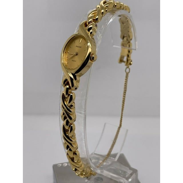 Pulsar Ladies Gold Tone Dial Gold Tone Stainless Steel Bracelet Watch 280144