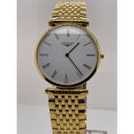 Longines La Grande Classique Men's White Dial Gold Tone Stainless Steel Bracelet Watch L47092