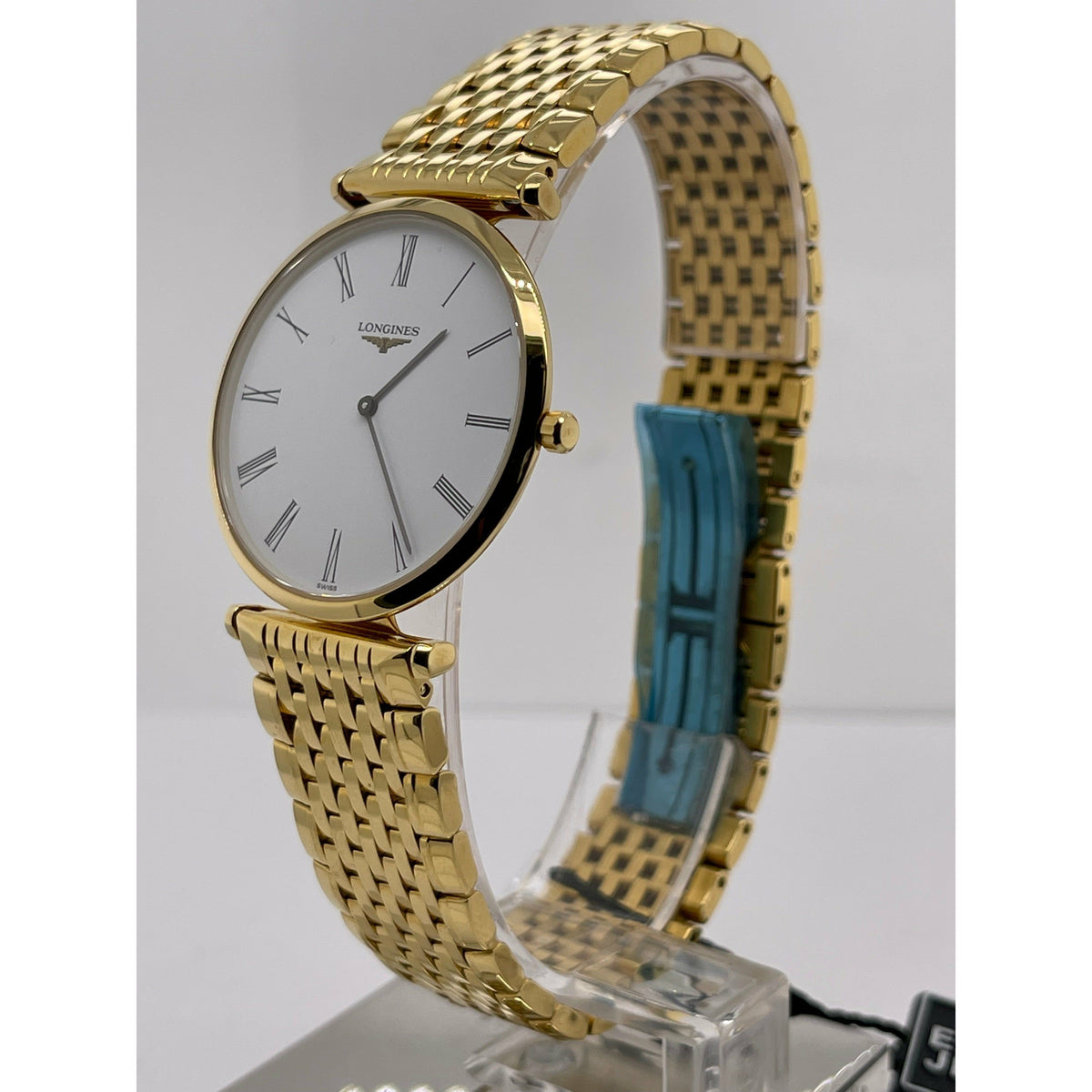 Longines La Grande Classique Men's White Dial Gold Tone Stainless Steel Bracelet Watch L47092