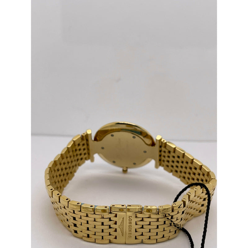 Longines La Grande Classique Men's White Dial Gold Tone Stainless Steel Bracelet Watch L47092