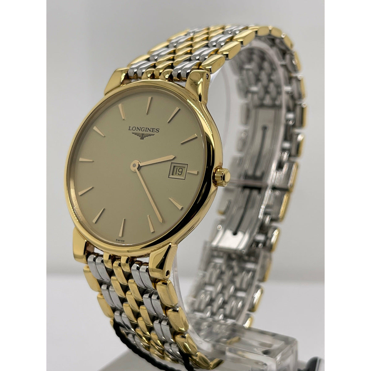 Longines Les Grandes Classiques Men's Gold Dial Two Tone Stainless Steel Bracelet Watch L56322