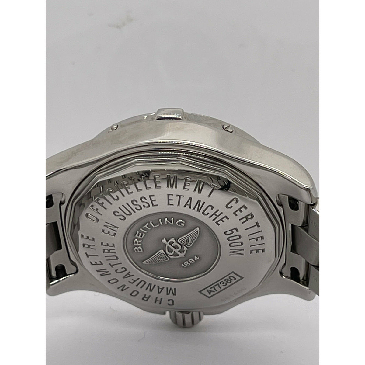 Breitling 1884 Unisex Colt Oceane Black Dial Chronometer Stainless Steel Bracelet Watch A77380