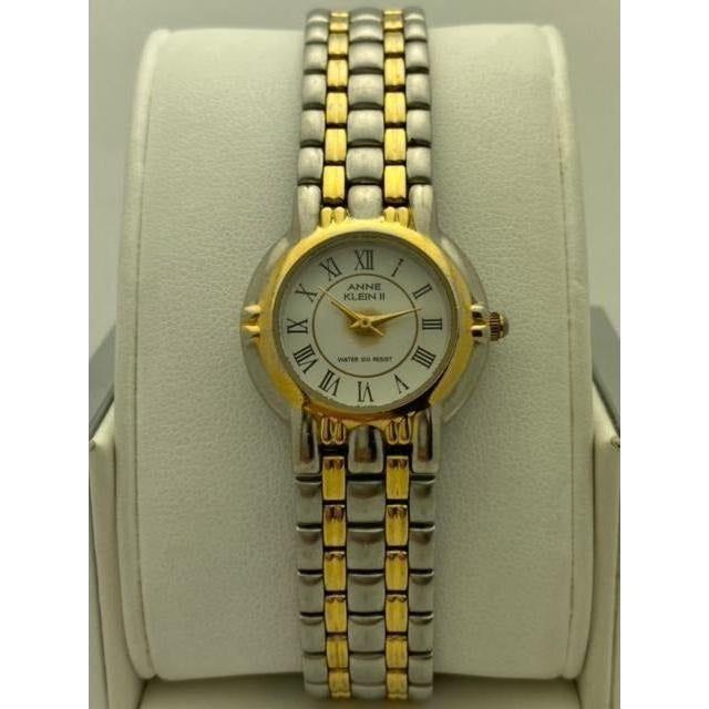 Anne Klein II Ladies White Dial Two Tone Stainless Steel Bracelet Watch 10/2399-2401