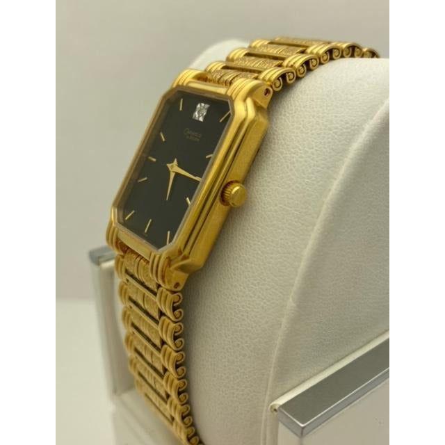 Caravelle Bulova Ladies Black Dial Gold Stainless Steel Bracelet Watch 42M34