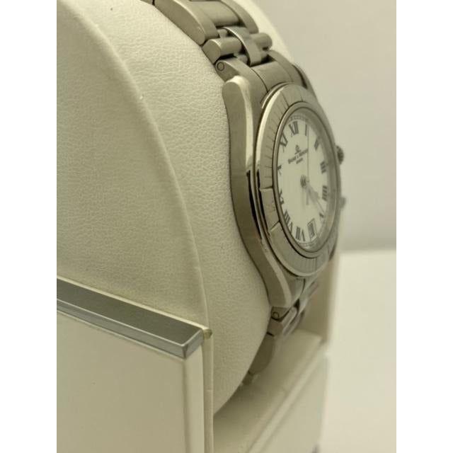 Baume & Mercier Geneve Ladies White Dial Silver Stainless Steel Bracelet Watch MV045042