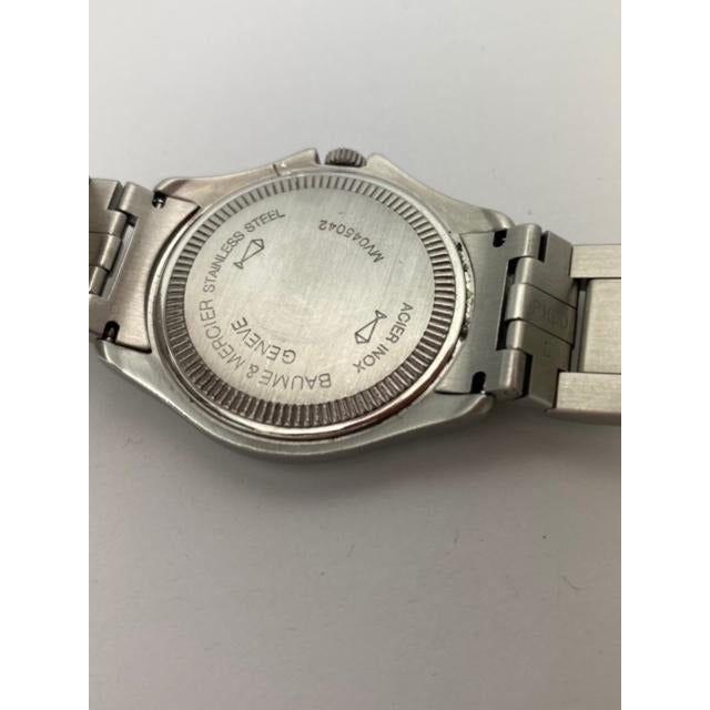 Baume & Mercier Geneve Ladies White Dial Silver Stainless Steel Bracelet Watch MV045042
