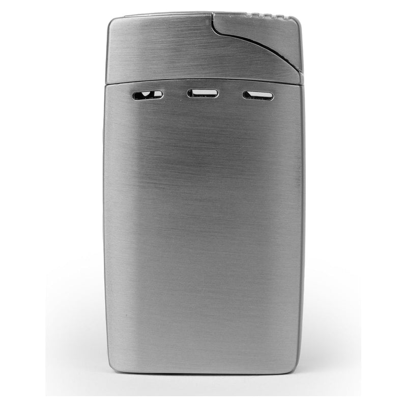 Silver Color Dual Jet Torch Lighter with Cutter Combo
