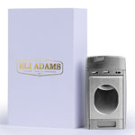 Silver Color Dual Jet Torch Lighter with Cutter Combo