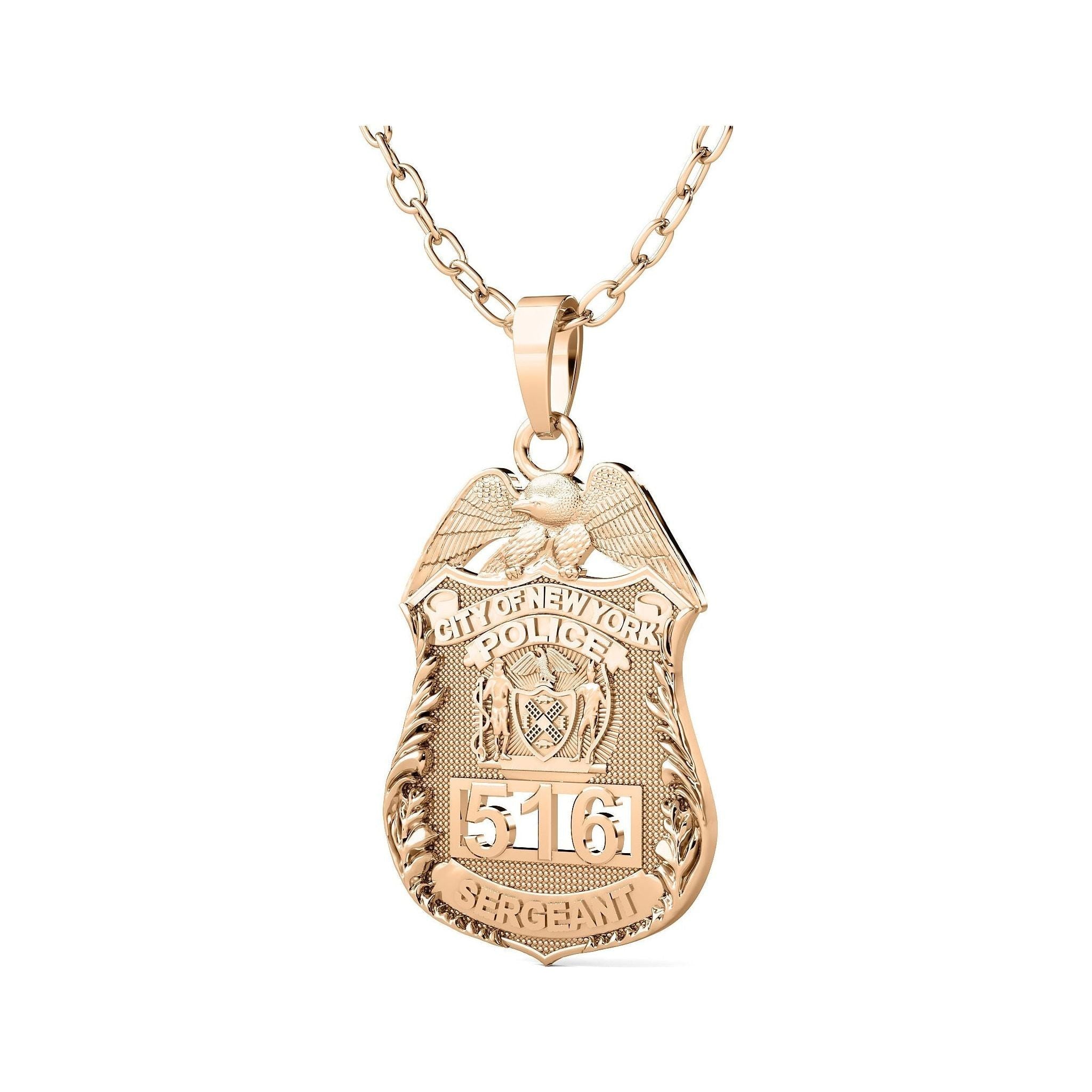 14K/18K Sergeant Shield Customized for NYPD SBA SBASMB1 – ELI