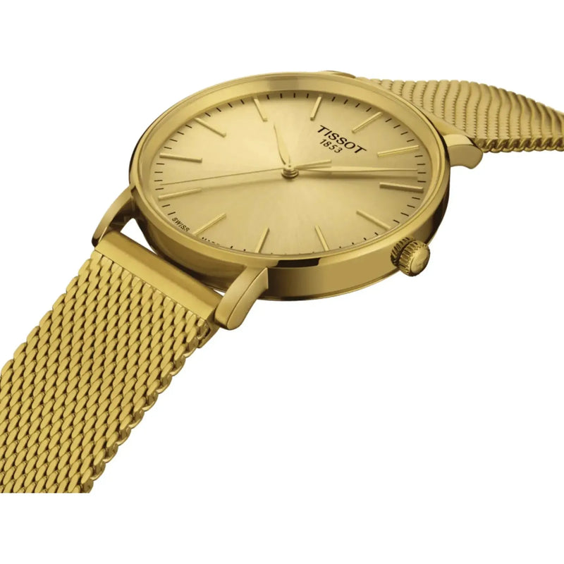 Tissot t classic gold hot sale