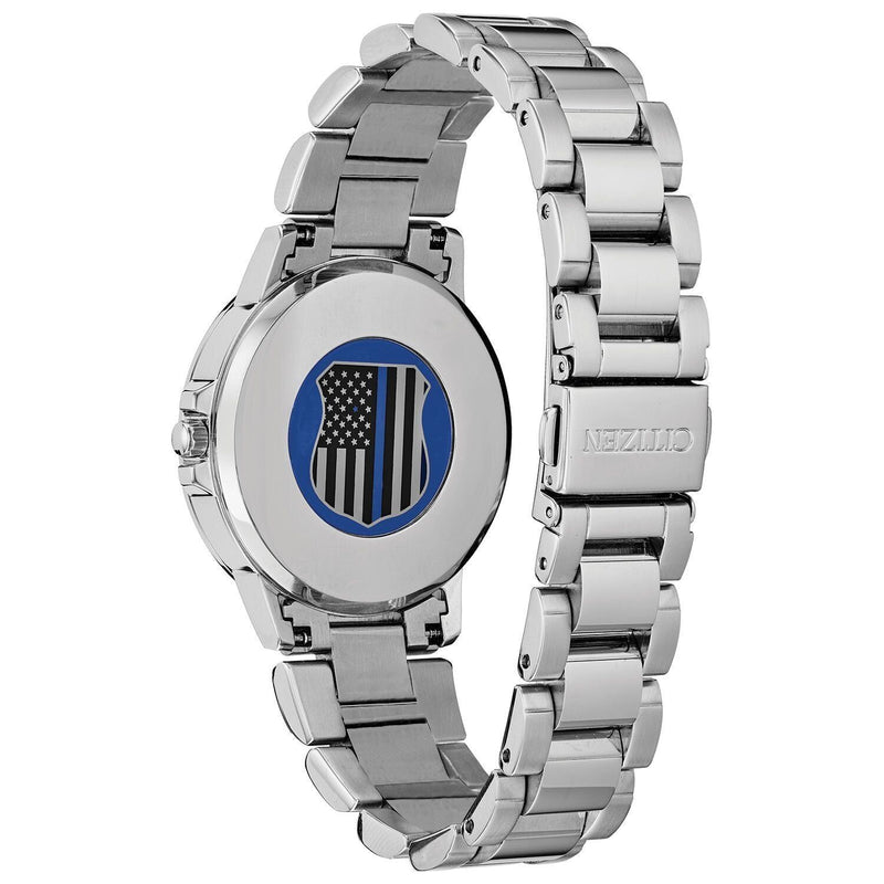 Citizen Ladies Thin Blue Line Multifunction Dial Crystal Women s Watc ELI ADAMS JEWELERS