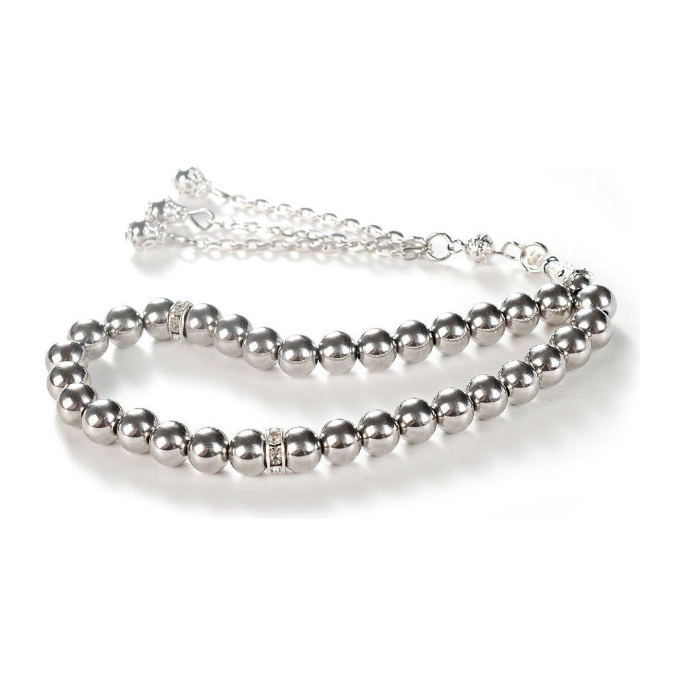 Stainless Steel Heavy 33 STONE PRAYER BEADS TESBIH TASBIH PRYRBEADSSTEEL