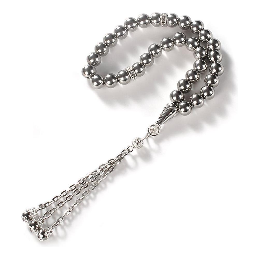 Stainless Steel Heavy 33 STONE PRAYER BEADS TESBIH TASBIH PRYRBEADSSTEEL