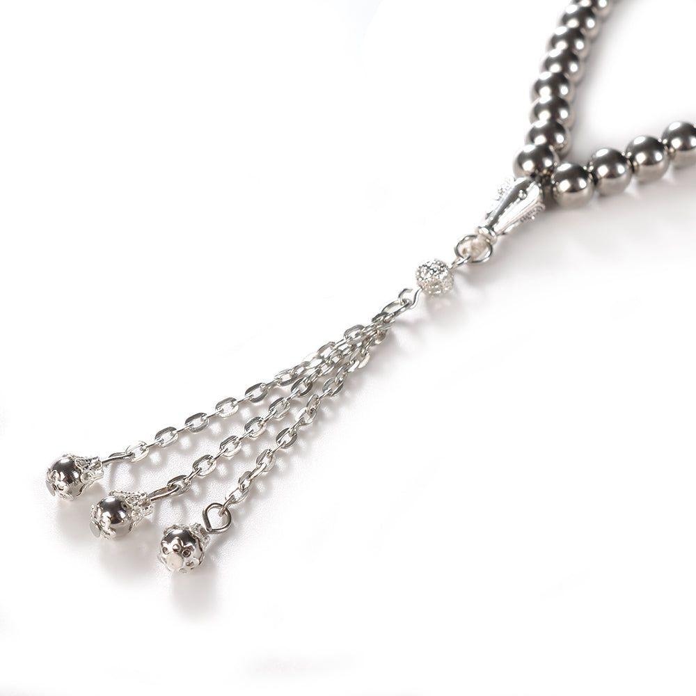 Stainless Steel Heavy 33 STONE PRAYER BEADS TESBIH TASBIH PRYRBEADSSTEEL