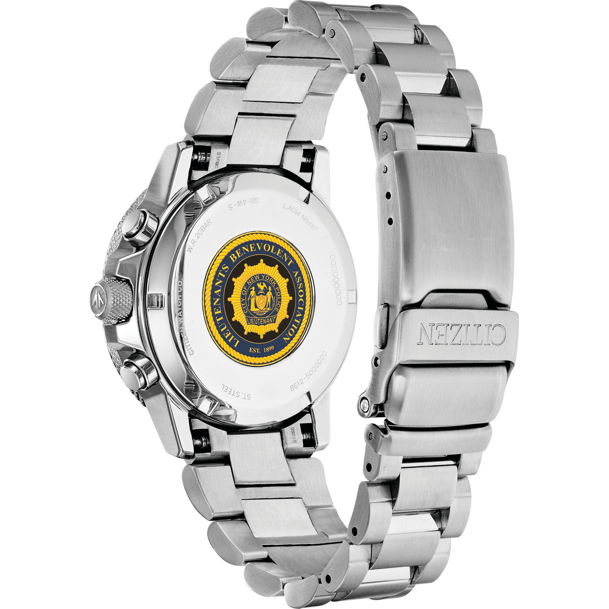 Citizen Men's Lieutenant's Benevolent Association Chronograph 200M WR Eco Drive CA0291-LBA