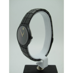 Movado Ladies Black Dial Black Stainless Steel Watch 8441820