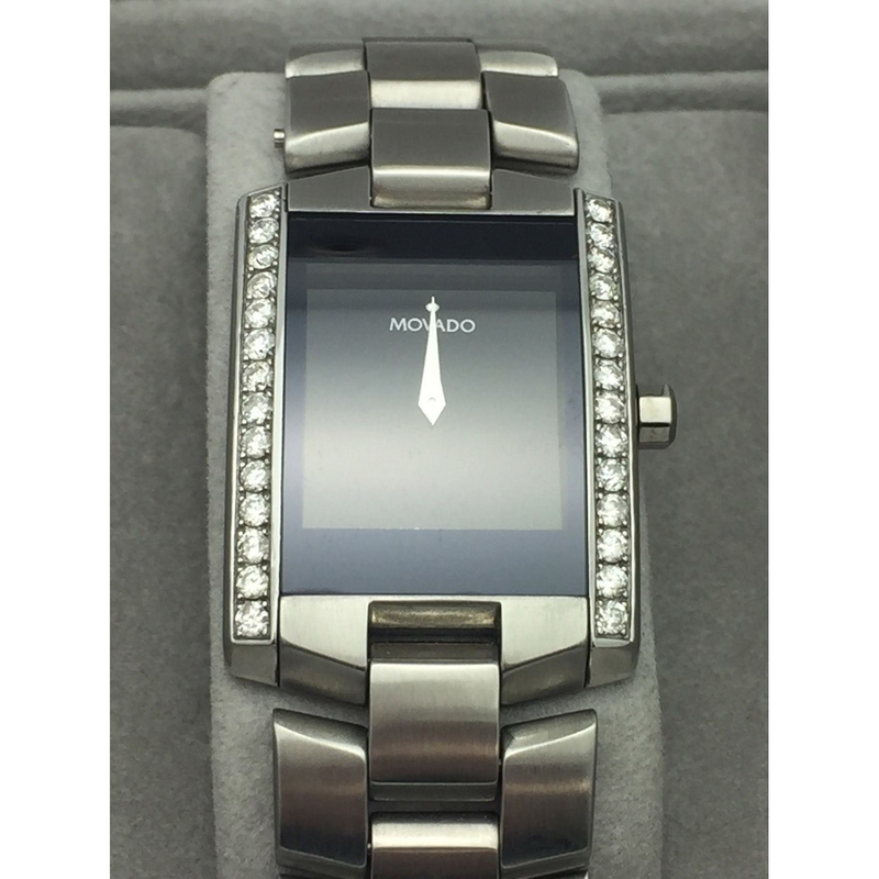 Mens movado 2025 with diamonds