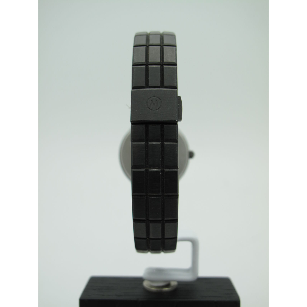 Movado Ladies Black Dial Black Stainless Steel Watch 8441820