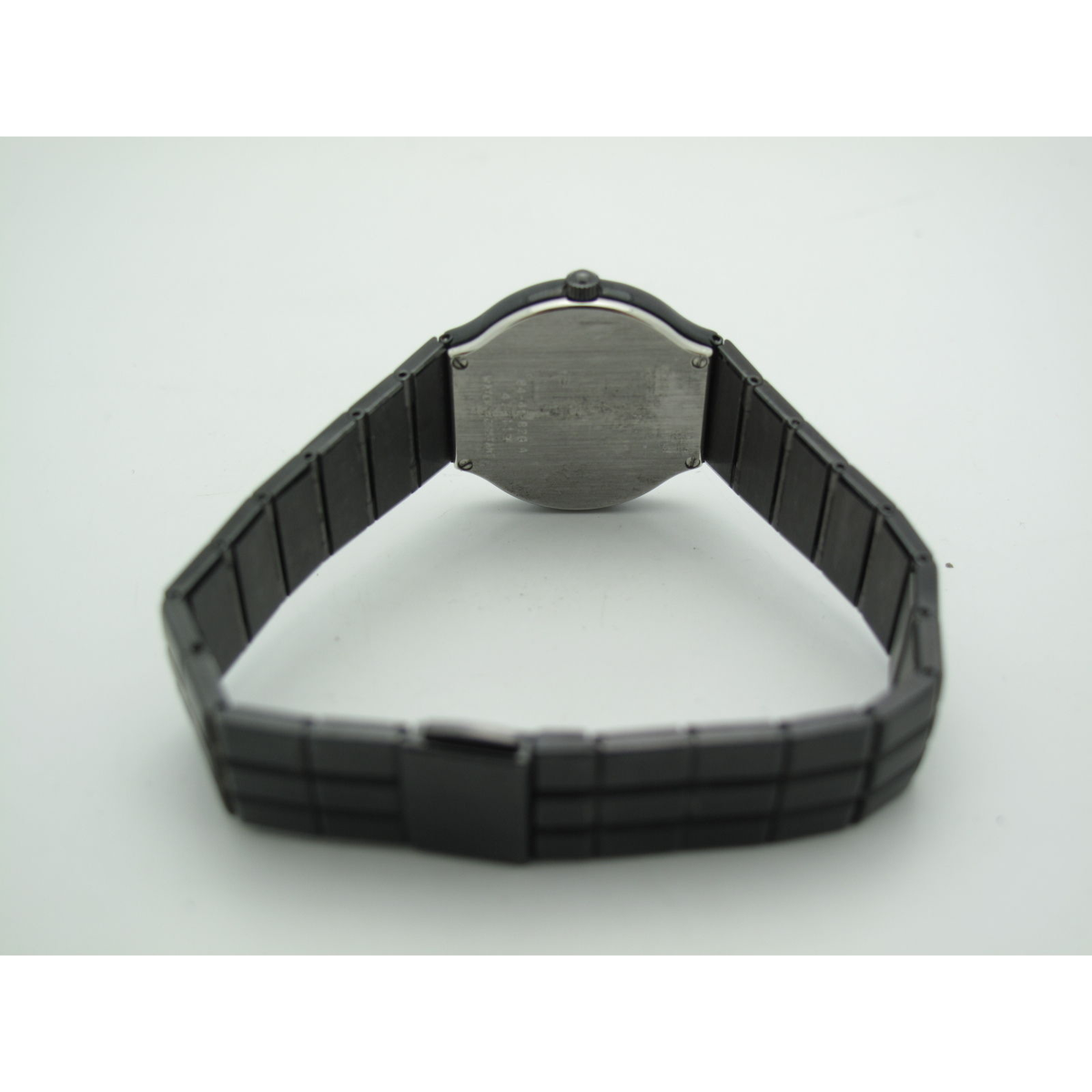 Movado Ladies Black Dial Black Stainless Steel Watch 8441820
