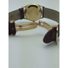 Concord Men's 14K Yellow Gold White Dial Brown Leather Quartz Watch 390099