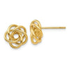 EARBBQGH439 14k Love Knot Earrings