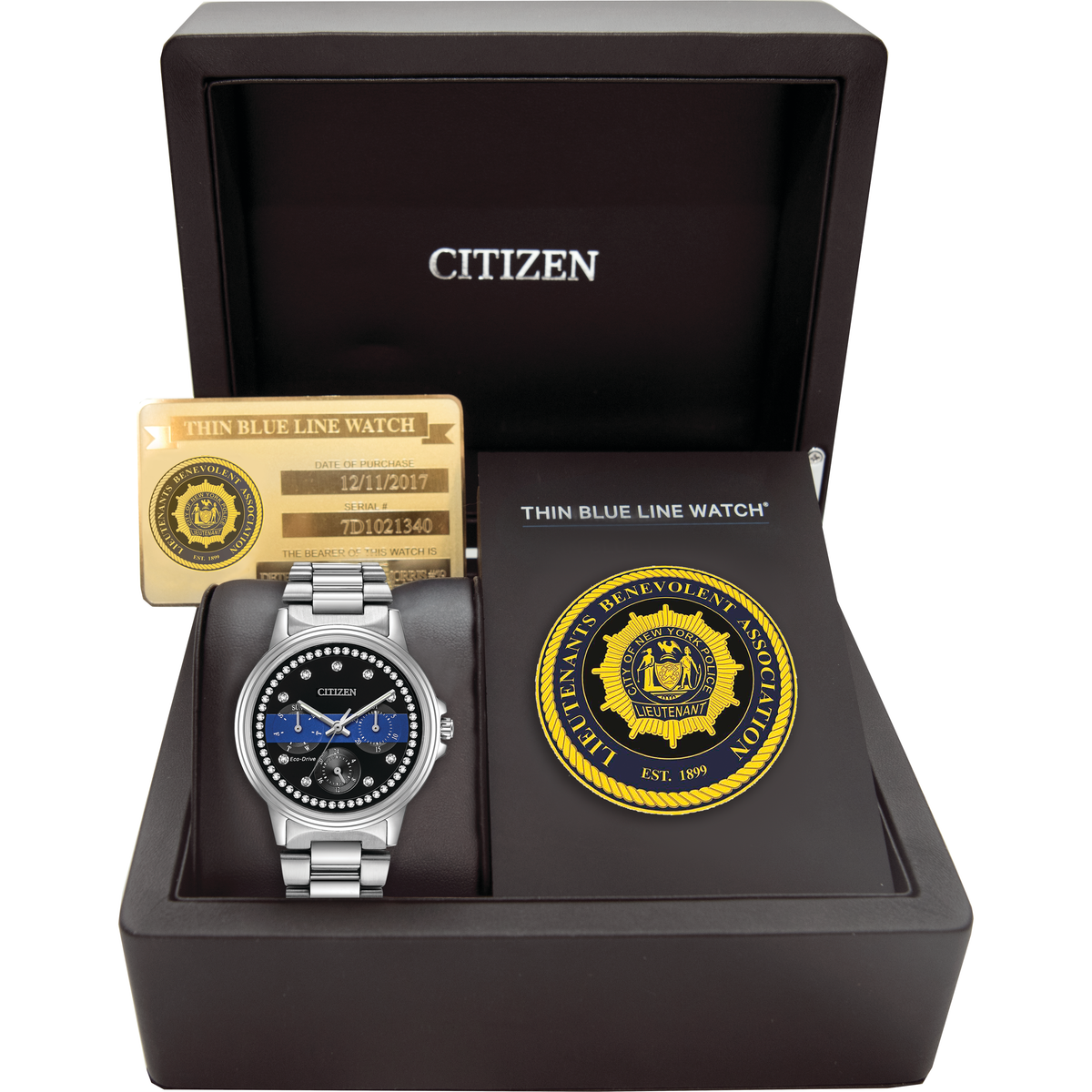 Citizen Ladies Lieutenant's Benevolent Association Multifunction Dial Crystal Women's Watch FD2041-LBA