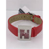 Fendi Red Dial Red Leather Strap Watch FOW850