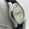 Burberry Unisex Silver Dial Day/Date Black Nylon Strap Watch BU1601