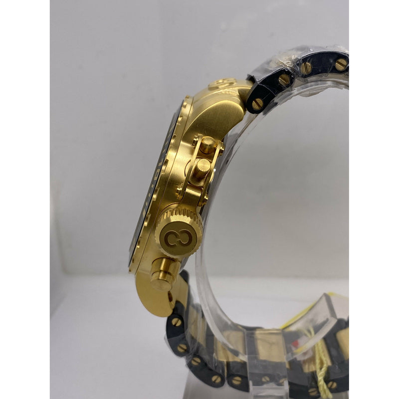 Invicta Men's Corduba Mother of Pearl Dial Black/Gold Rubber Strap Watch 4899