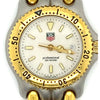Tag Heuer Ladies White Dial Brown Leather Strap Quartz Watch H56070