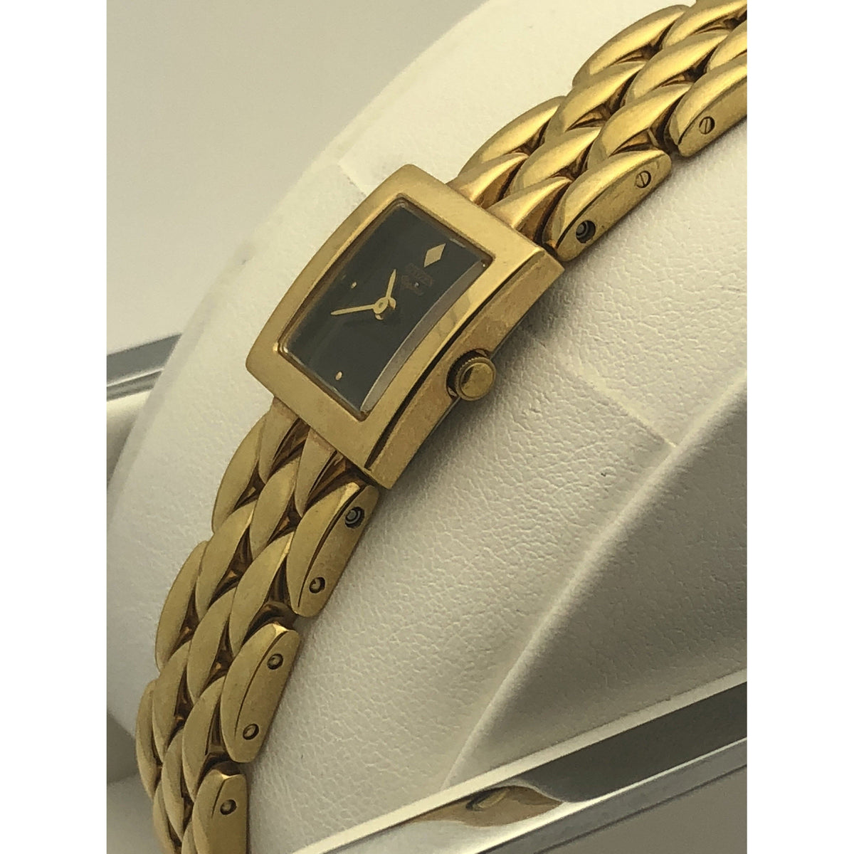 Citizen Elegance Ladies Black Dial Yellow Gold Stainless Steel Bracelet Watch 960557