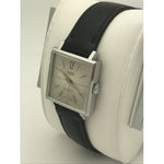 Raise Unisex 17 Jewels Antimagnetic Silver Dial Black Leather Band Watch 2244