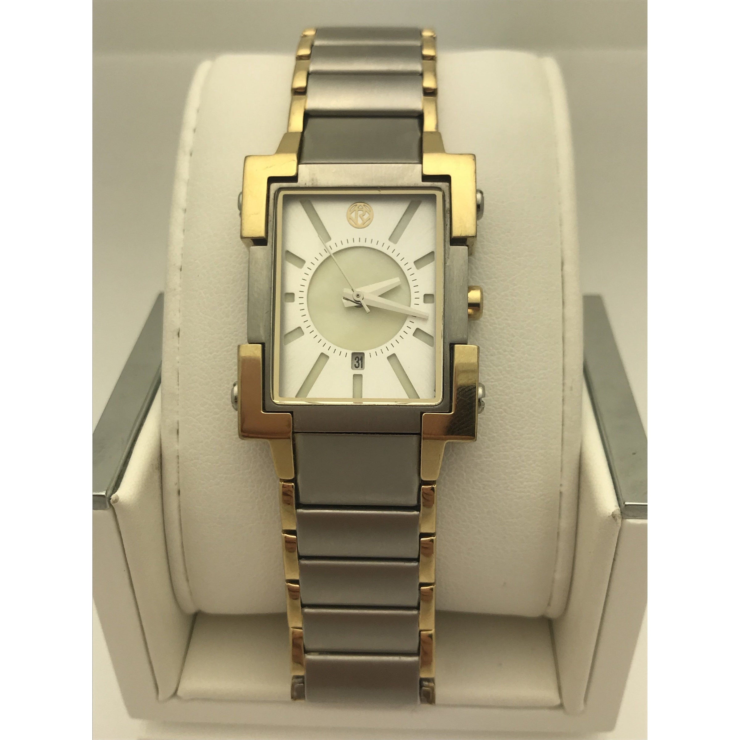 Relic Ladies Silver Dial Two Tone Silver Gold Stainless Steel