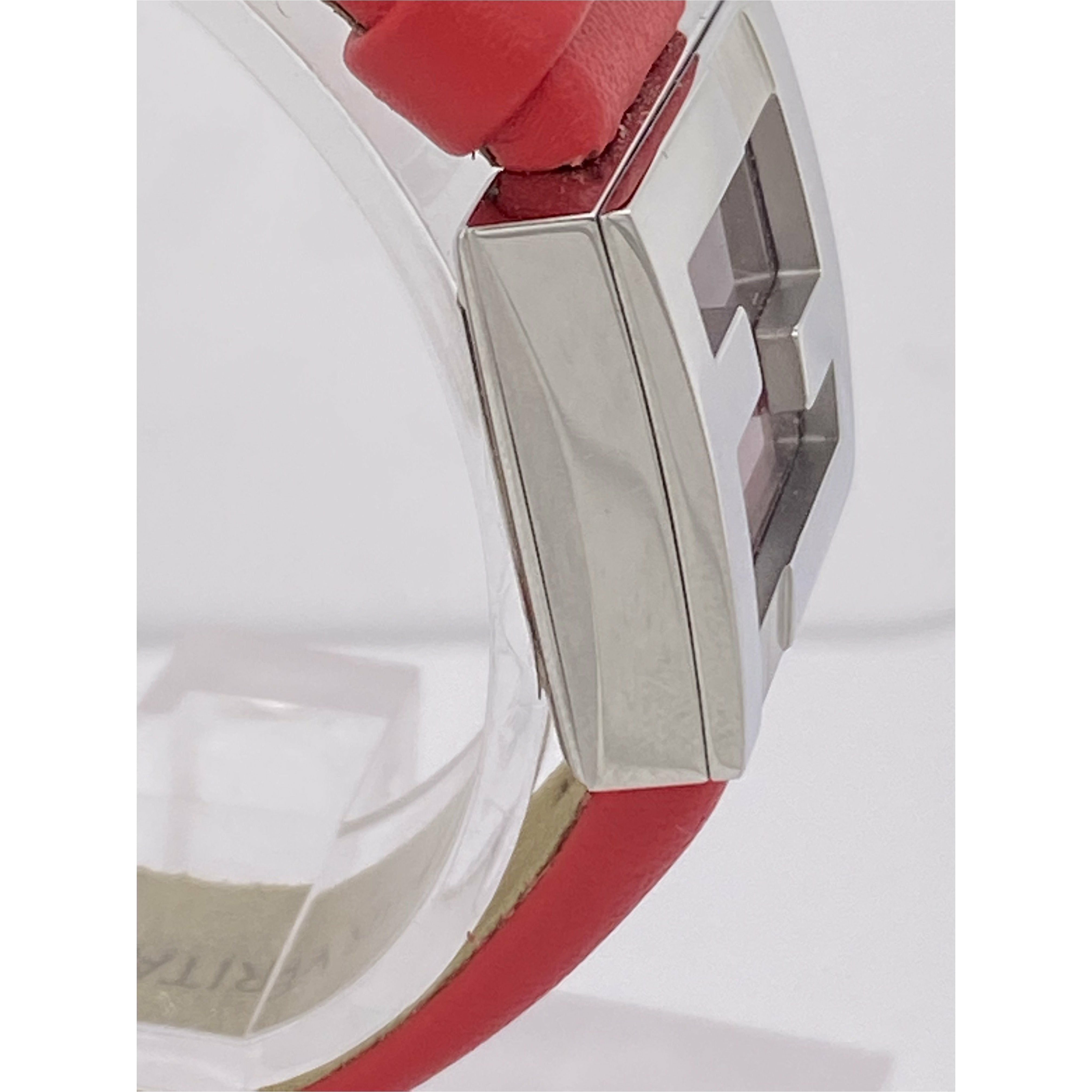 Fendi Red Dial Red Leather Strap Watch FOW850 – ELI ADAMS JEWELERS