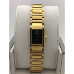 Citizen Ladies Black Dial Gold Stainless Steel Bracelet Watch 650127