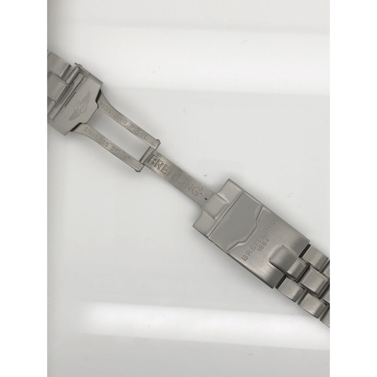 Breitling Silver Stainless Steel Strap Deployment Buckle 879A S0601