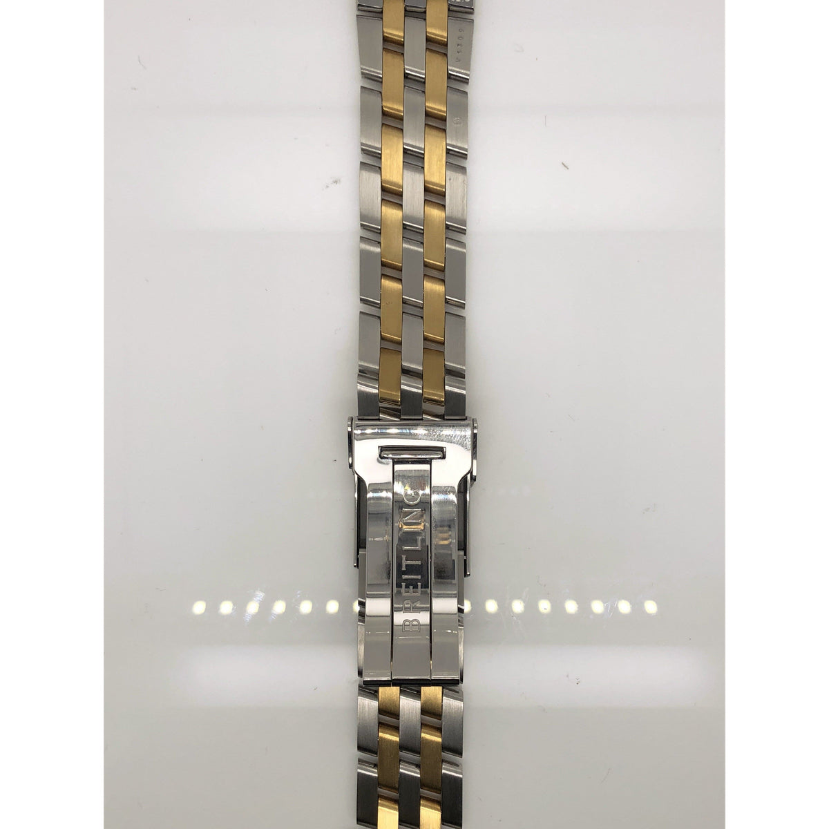 Breitling Two Tone Stainless Steel Strap Deployment Buckle 20-18MM 321D