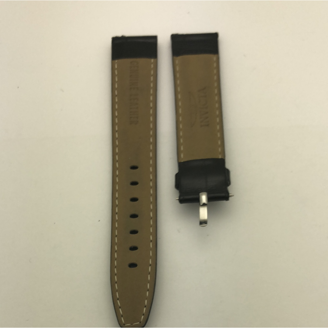 STPBL18MM002 Invicta Black Genuine Leather Strap OEM (No buckle included)